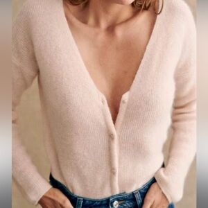 Sézane Barry Cardigan in Ecru XXS